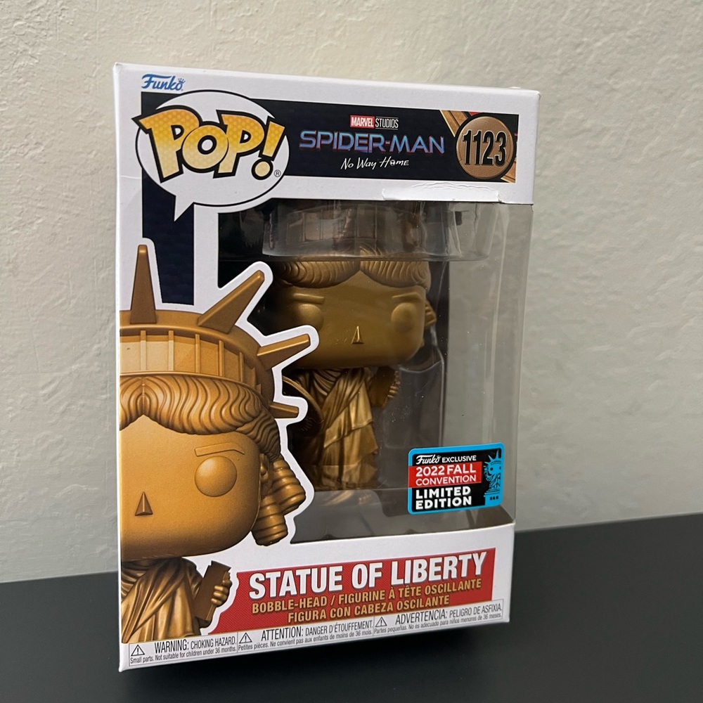 Funko #1123 Spiderman No Way Home Statue of Liberty